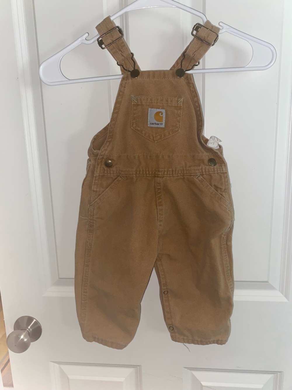 Carhartt Tan Kids Overalls - Classic Workwear Style